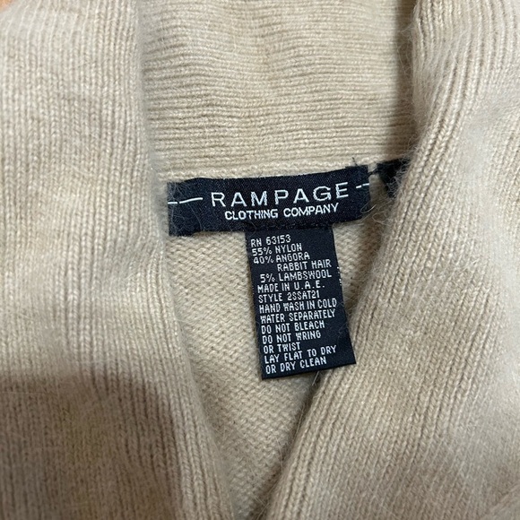 Vintage Y2K Soft Angora Cardigan With Belt Size Medium - Picture 3 of 9